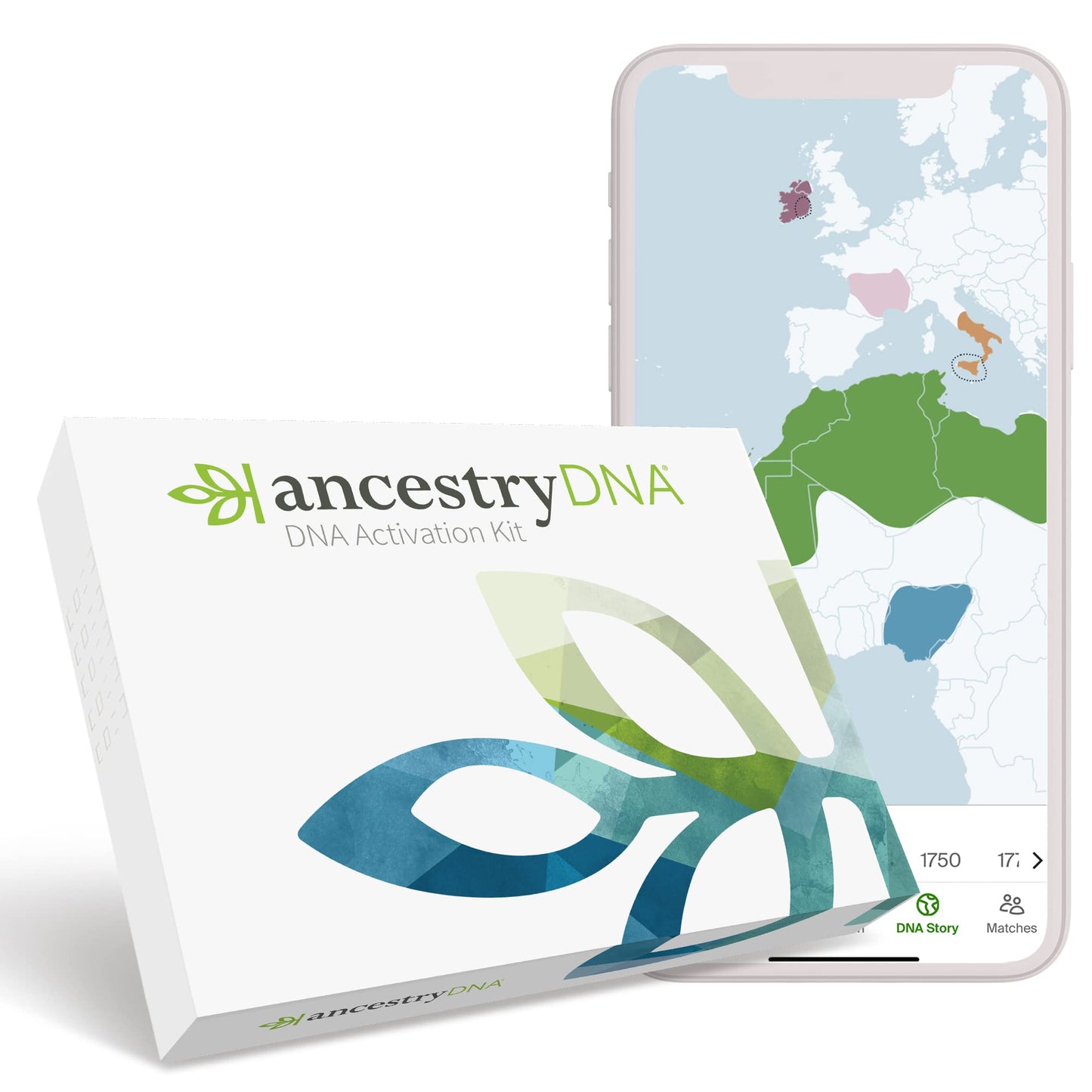 Kit ADN pour test génétique avec application mobile et carte des origines