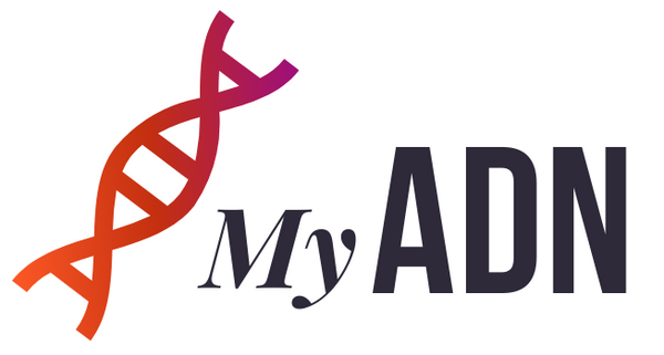 Logo MyADN – tests ADN et généalogie